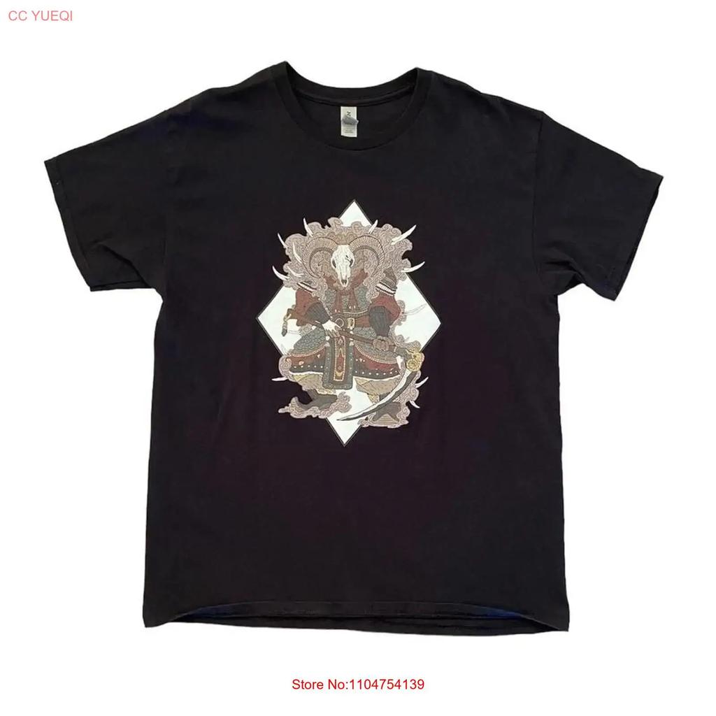 Samurai Anime Unisexs T Shirt Adult Large Asian Japanese Art Vintage Washed Designer Clothes Soft Unisex Streetwear Slightly