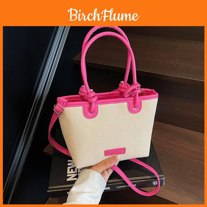 Boho Woven Tote Bag For Women With Zipper Closure For Casual Travel
