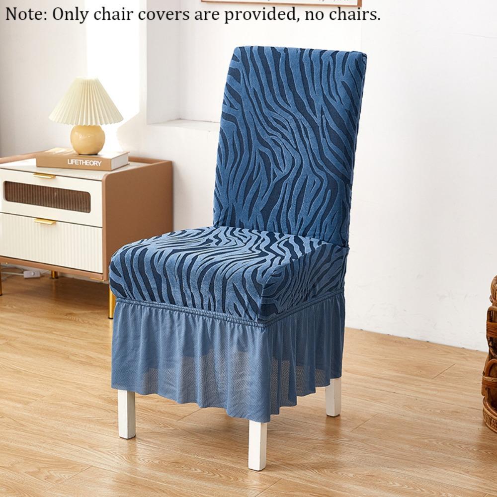 New Elastic Skirted Chair Cover Thickened Dustproof Wear-Resistan Seat Cover Full Wrap Soft Living Room Chair Cover Universal синий