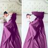 Sleeping Bag with Pillowcase Super Soft Wear Resistant Waterproof Non-Fading Lightweight Foldable Travel Sheet