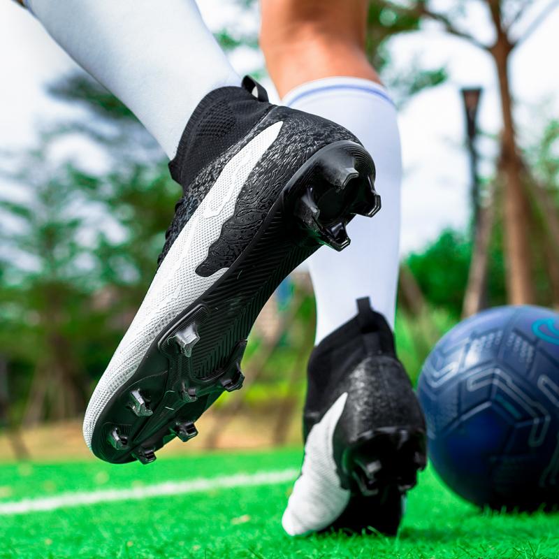 Fotballsko for barn Høytopp utendørs spiker Stor størrelse Sportsfotballsko for menn