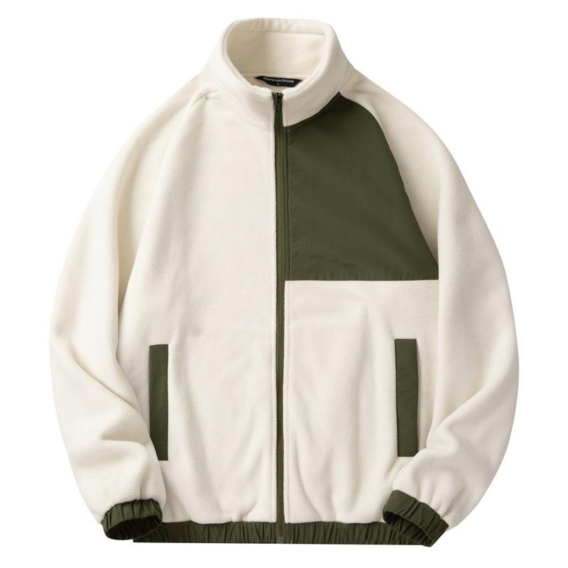 Giacca in pile nuova per autunno e inverno, cardigan in pile ispessito da uomo, maglione in pile di agnello