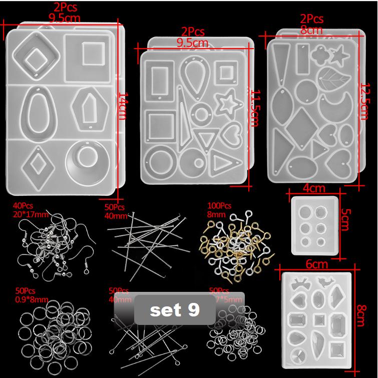 DIY Ornament Mold Silicone Drop Glue Mold Combination Set