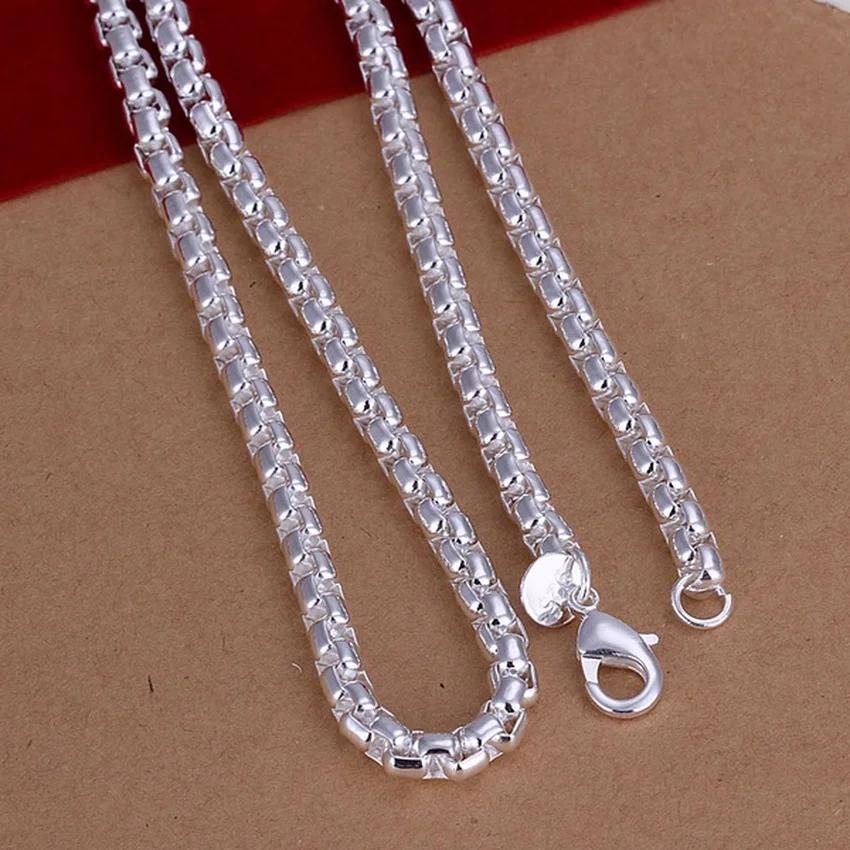 45-60cm   Copper Necklace round box chain wedding noble charm exquisite luxury fashion Women men  jewelry