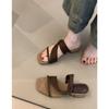 Versatile but not tired feet thick heel Roman sandals women's new open-toed high heels French sandals