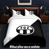 FC Zürich Design Bed Bedding Set 1 Duvet Cover + 2 Pillowcases Soft Breathable Household Bed Linens