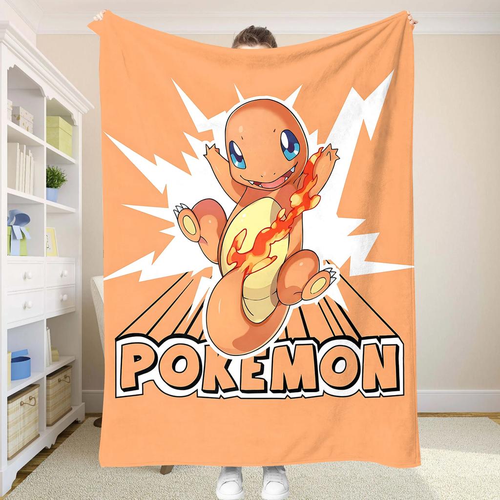 P-Pokemon Blankets Cooling Blanket Home and Decoration Summer Comforter Bedspread on the Bed Anime Sofa Bedspreads Picnic Throw