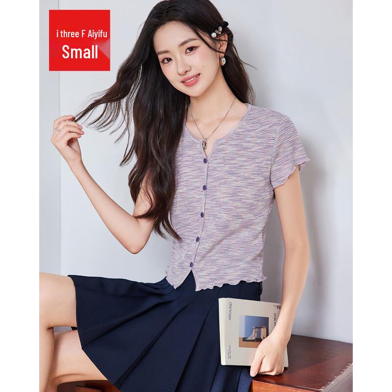 IEF Petite Korean Style Slimming Short Sleeve T-Shirt S