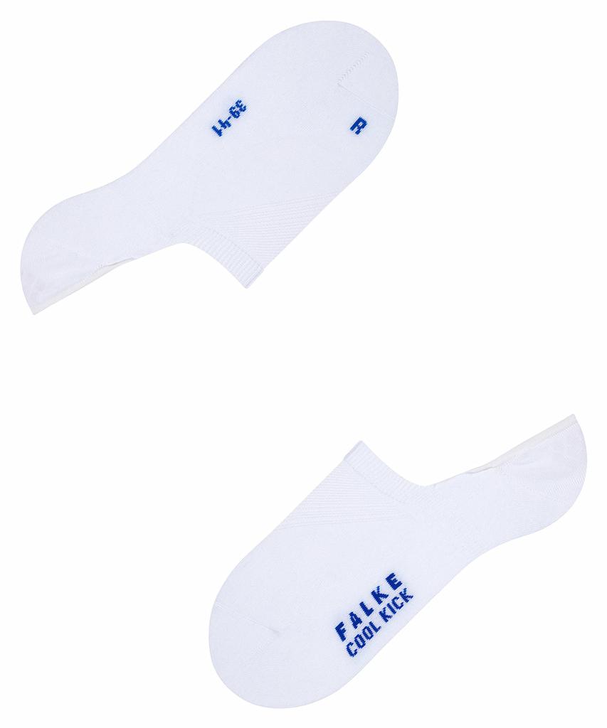 [FALKE] Men's and Women's Ankle Socks, Casual, Sneaker Style, Colorful, Spring/Summer/Autumn/Winter, 16601 COOL KICK INVISIBLE, Sizes 42-43, 2000 WHIT