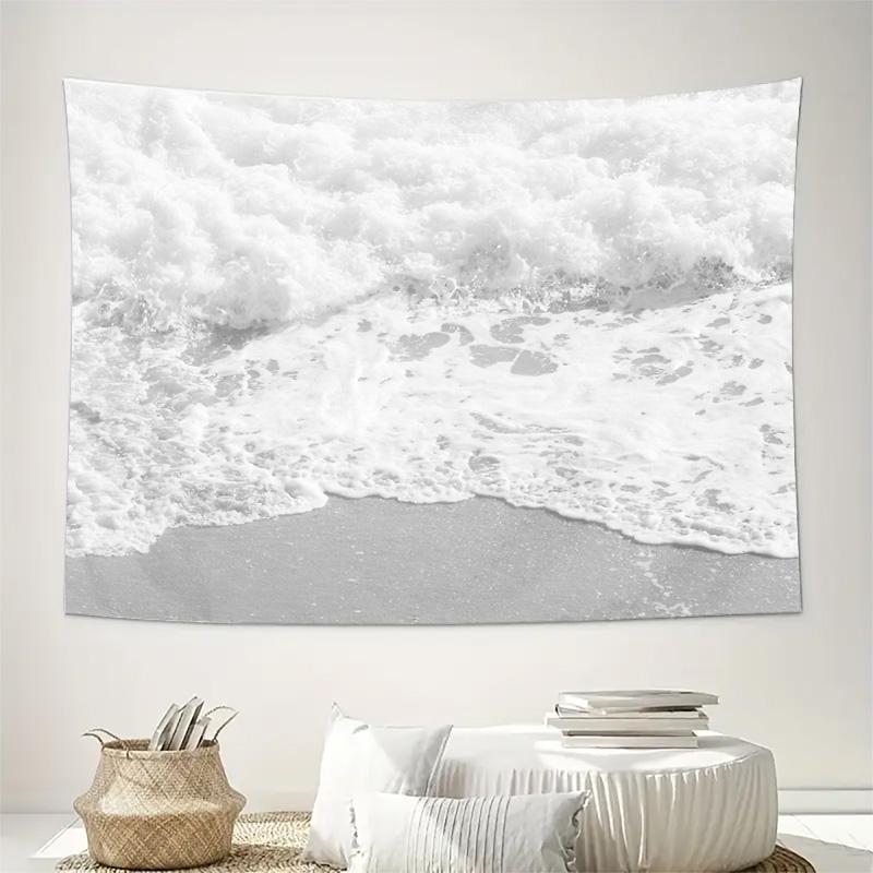 Ocean Wave Tapestry Beach Wall Hanging Coastal Home Decor Room Aesthetic Dorm Wall Art Nature Landscape Photography Gift