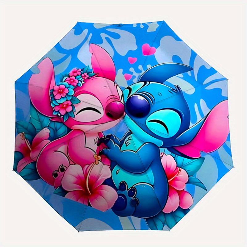 

1pc Stitch Automatic Umbrella | Portable Foldable 8-Rib Manual Open, Casual Accessory, Durable Canopy yy250823058