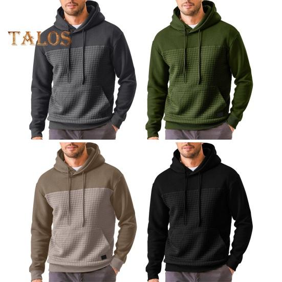 Осень-зима Толстовка с капюшоном с вафельной текстурой — фото 7