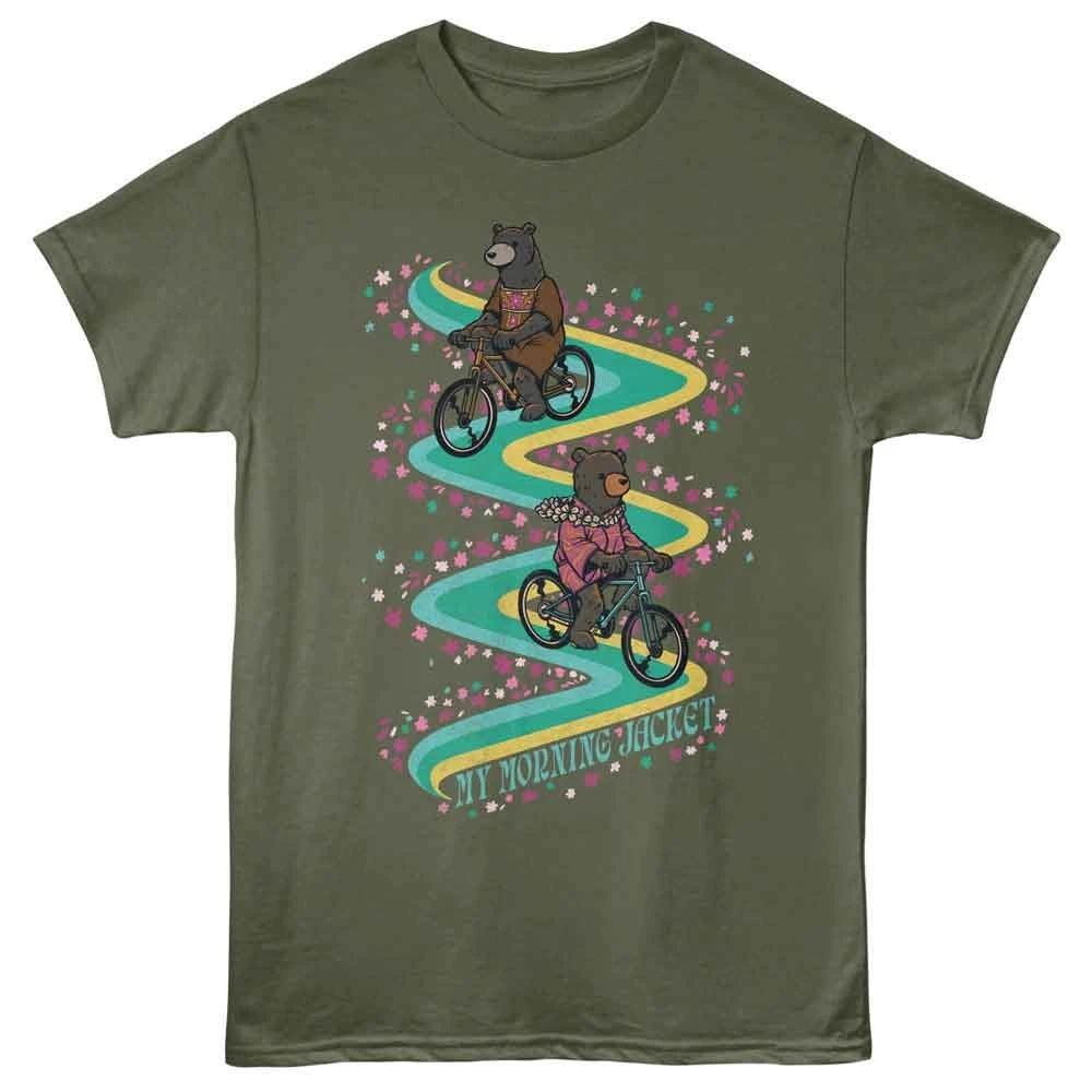 My Morning Jacket - Biking Bears - Green -  Unisex Short Sleeve Children s T-shirt 160