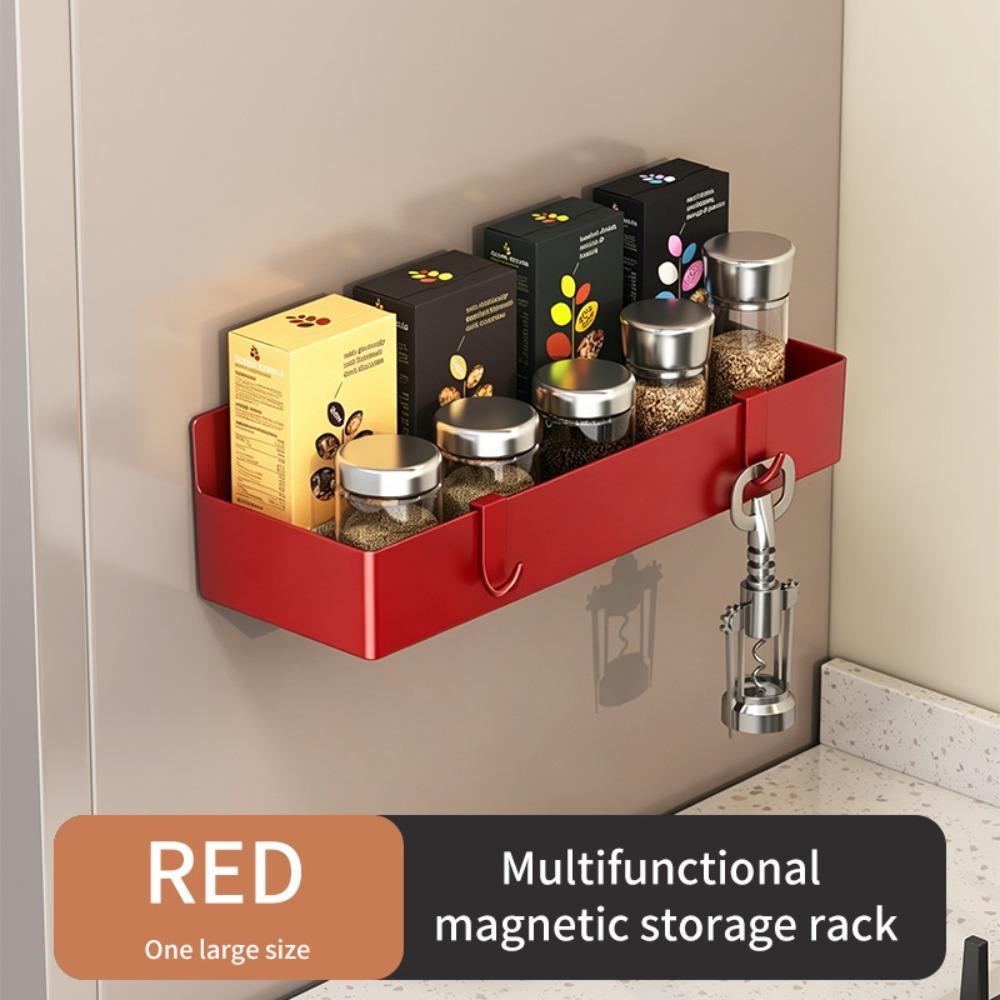 Wandmontiertes magnetisches Gewürzregal Große Kapazität Küchenaufbewahrung Regale für Waschmaschine