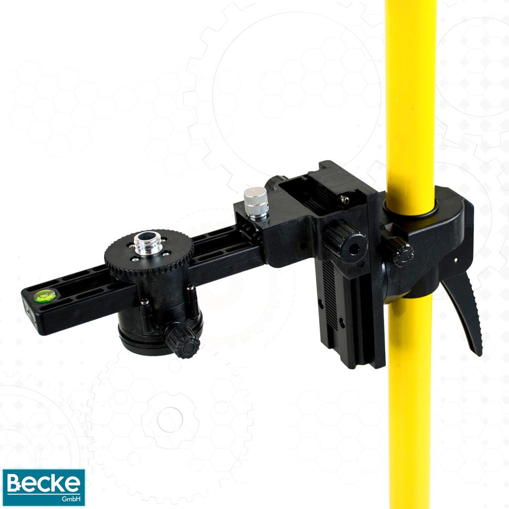Pole, laser extension tripod, telescopic spirit level, bevel adapter 455 cm