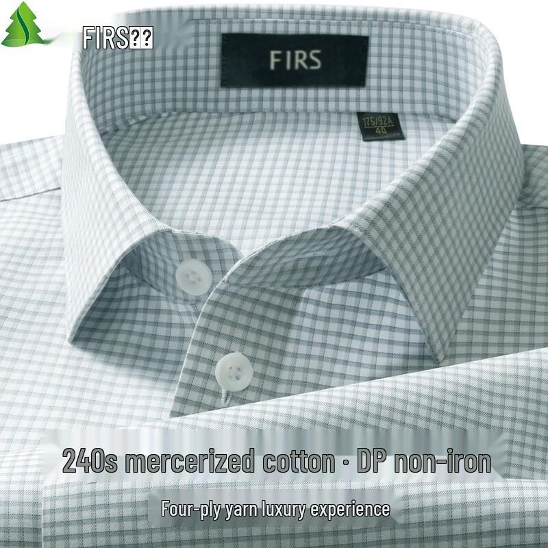 FIRS Men's 240TC Pure Cotton Non-Iron Long-Sleeve Shirt