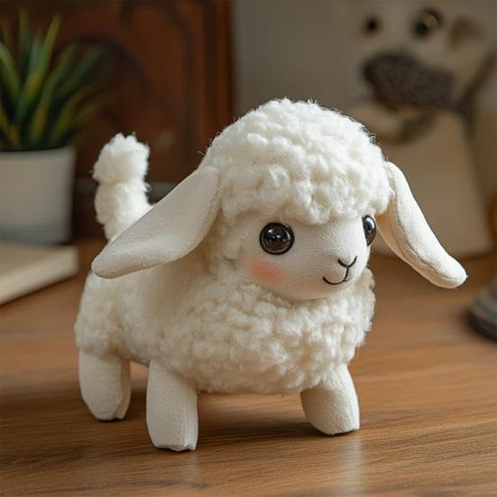 Kids Electric Plush Animal Toy Walking Tail Wagging Interactive Elephant Sheep Cow Panda Plushie Toy Toddlers Educational Simulation Animal Toy