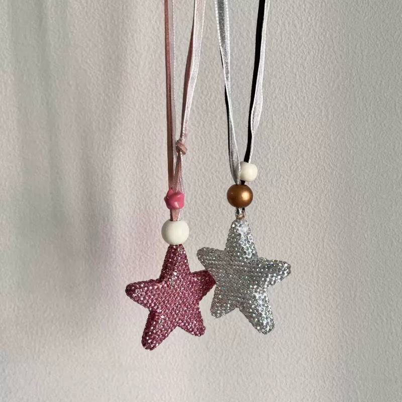 Geometric Star Pendant Necklace For Women With Sparkling Water Drilled Crystals For Daily Wear