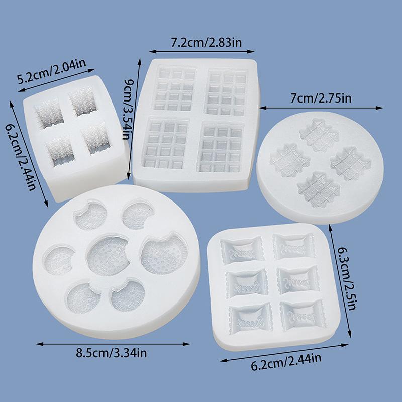 Diy Cream Biscuit Silicone Mould Cake Decoration Waffle Chocolate Mold Hand Made Dessert Baking Kitchen
