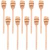 6 Inch Wooden Honey Mixing Stirrer Dipper Stick 40pcs Collecting Dispensing Drizzling Honey Spoon Dipper Jam Portable Wedding Party Gift (40, 6Inch)