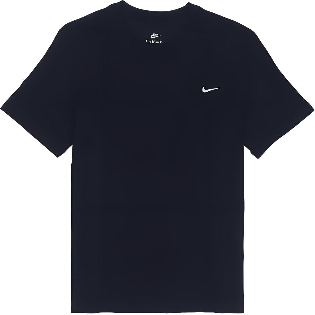 Nike Sportswear Outdoor Casual Breathable Embroidered Logo Crew Neck Pullover T-Shirt Unisex Tops Black BV0508-010(TEAM702-BV20)