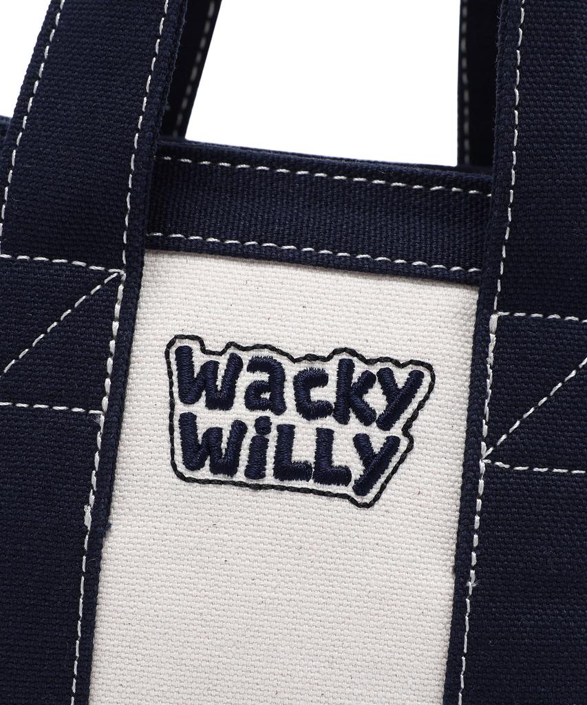 Wacky Willy Canvas Mini Tote Bag Navy