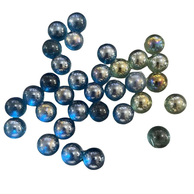 14mm Glass Marble Ball Fun Transparent Marble Machine Fish Tank Home Decoration Vase Children's Aquarium Toys 50/100pcs