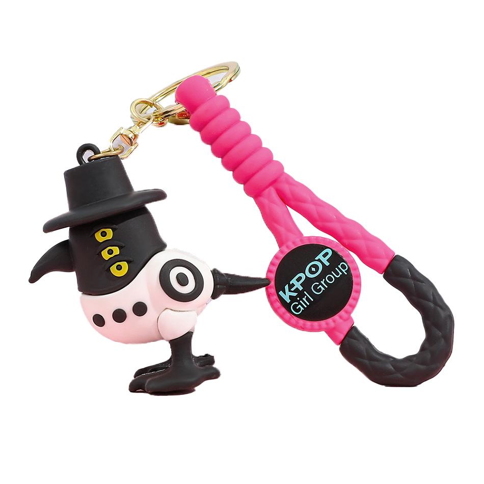 KPOP Demon Hunters Keychain, Tiger Character PVC Figure Keychain, Cute Harajuku Style Key Ring for Kids & Fans Halloween Gift