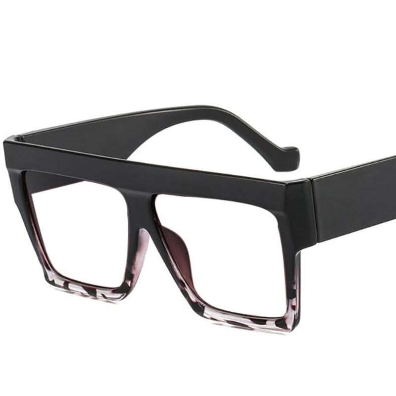 Fashion Designer Oversized Square Reading Glasses Women Men Large Frame Lady Elegant Eyeglasses Clear Anti Blue Light Vision +2