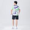 Anmurye Kurzarm Tischtennis mit Geometrisch Perfekt für Badminton und Fitness und Stilvolle Sommerbekleidung für Training Herren T-Shirt Muster,