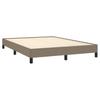 Vidaxl Bed Frame Without Mattress, Taupe, 140X190 Cm, Upholstered