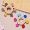 Six-finger Toothpaste Baby Food Grade Silicone Molar Stick Children's Hand Grasp Rudder Toy Toothpaste