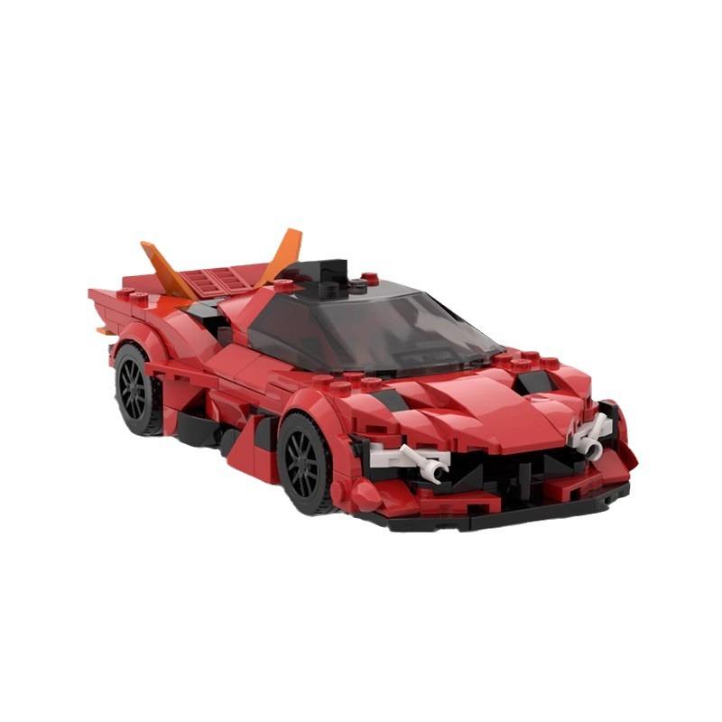 Mașină de oraș Apollo EVO Mașină sport de curse Vehicul Campion de viteză Cursă Blocuri de construcție Cărămidă Jucării creative Garaj pentru băieți Cadouri