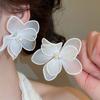 Pearl Iron Mesh Flower Earrings Iron Wire Ladies Stud Earrings Women Floral Ear Studs  Seaside
