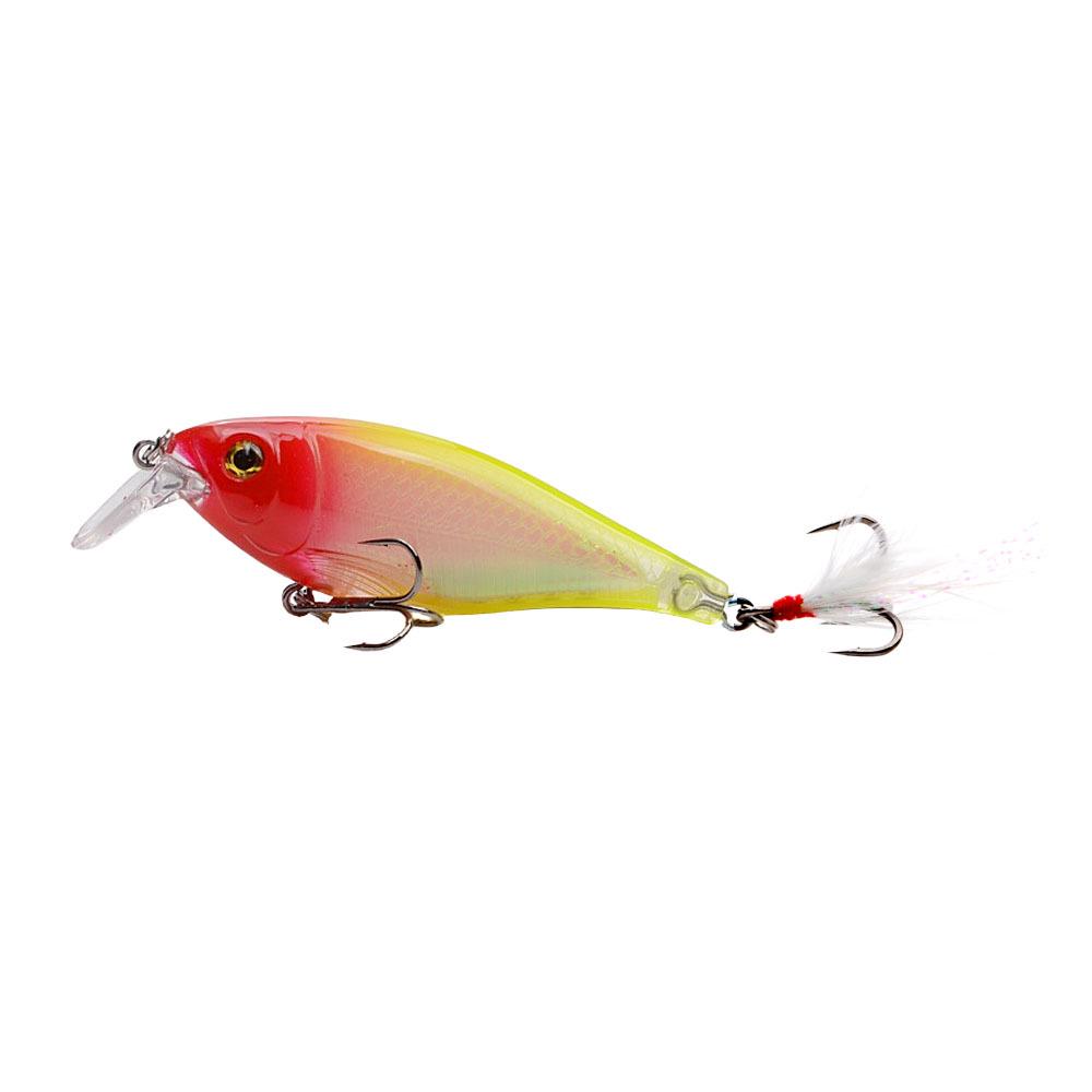 Wide Lip Floating Minnow Lure 8.5CM, 12.3G Rattle Hard Bait