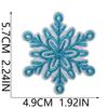 Winter Snowflake Embroidery Cloth Sticker Ironing Holiday Decoration Accessories Scarf Luggage Embellishment Snowflake Repair Embroidery Patch