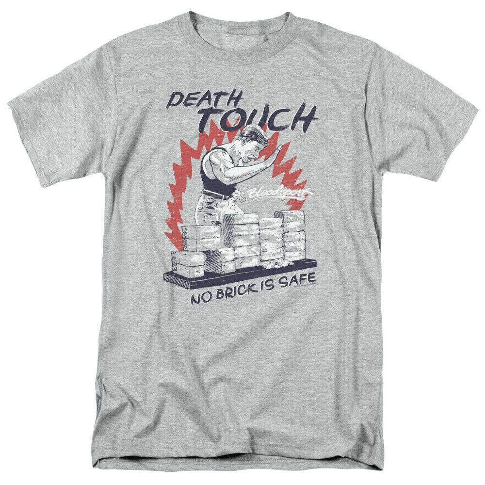 

26 Bloodsport Death Touch T Shirt Mens Licensed Classic Movie Tee Sport Gray Unisex T-Shirt XXXXL