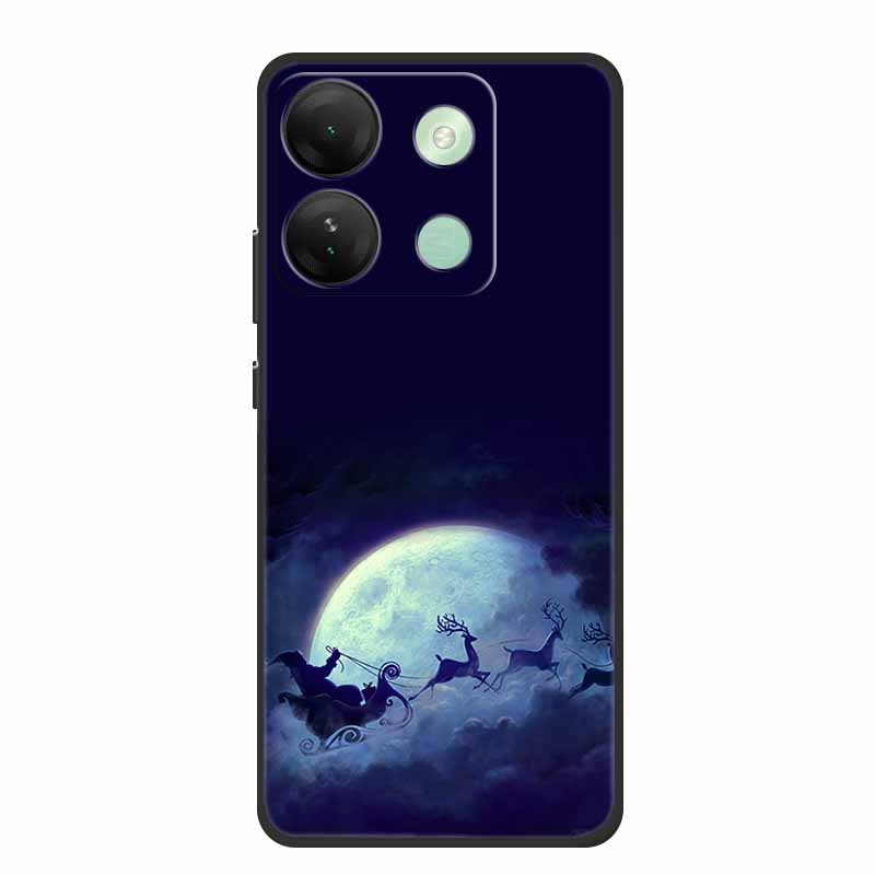 For Infinix Smart 7 HD Christmas Soft Case Silicone TPU Back Cover Phone Cases For Infinix Smart7 Plus X6516 Xmas New Etui Shell