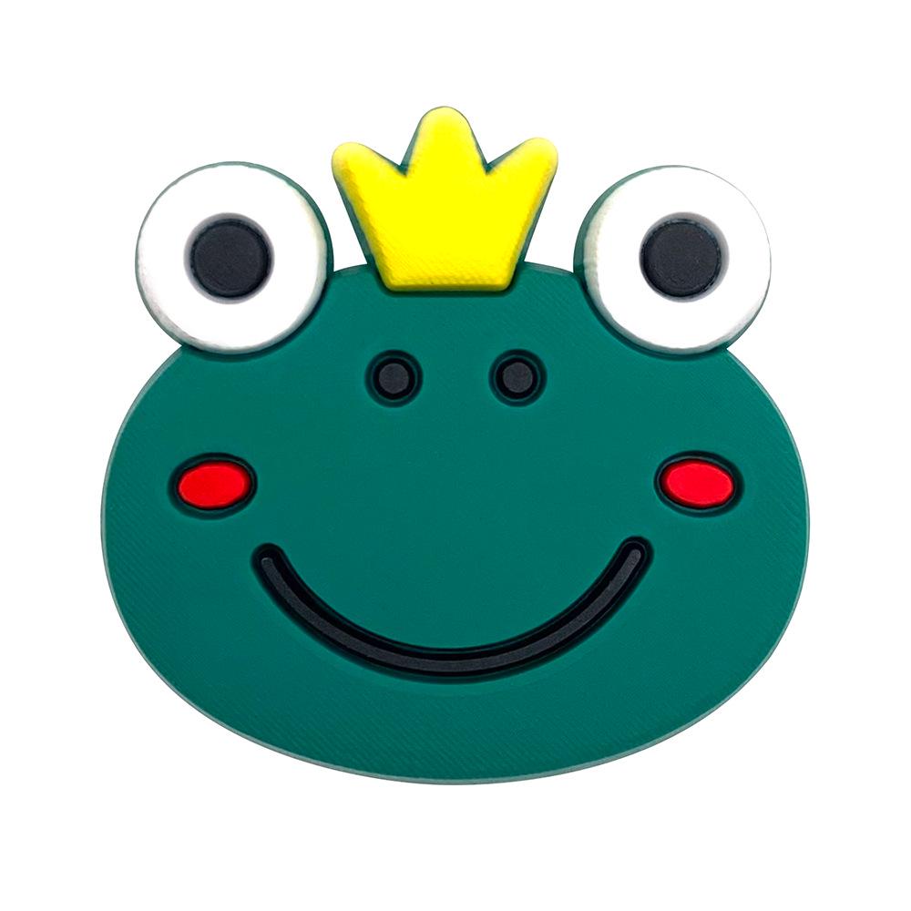 Cartoon Frog Clog Charms - DIY PVC Soft Rubber Shoe Accessories and Decorations