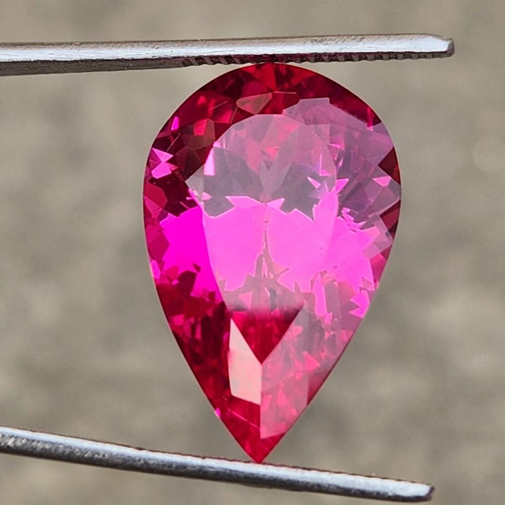 21x14 MM Natural Flawless Ceylon Padparadscha Sapphire Pear Cut Gemstone Cut