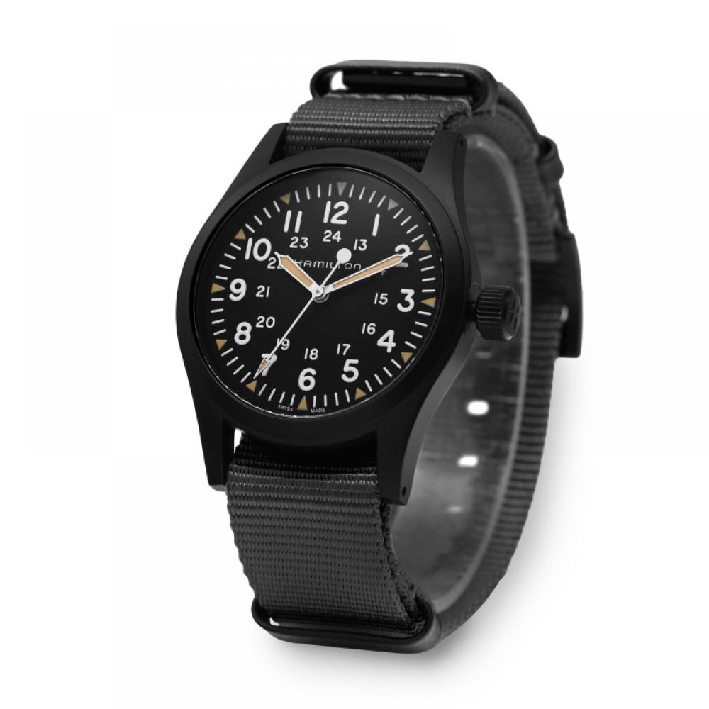 Hamilton H69409930 Khaki Field Mechanical Men S Nato Watch