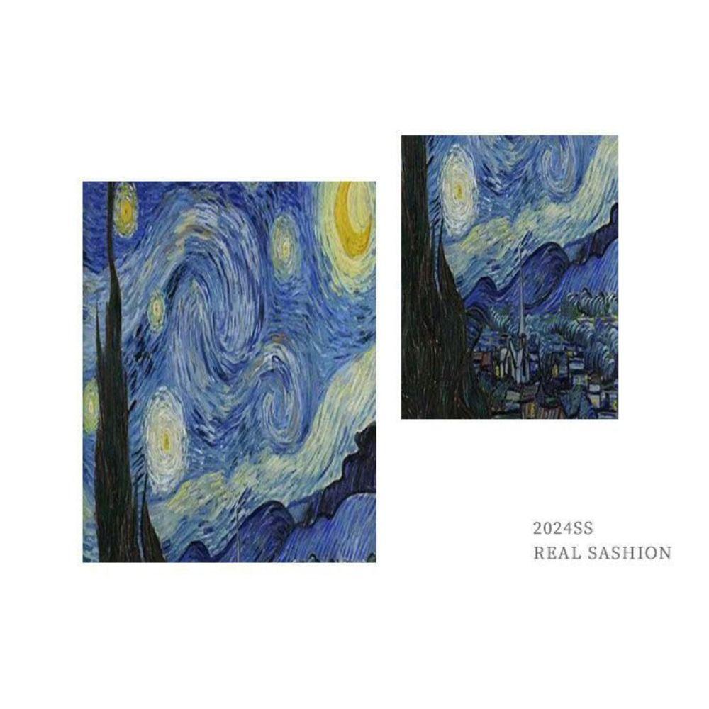Automatic Closing Cosmetic Bag The Starry Night Lipstick Case Portable Sun Glasses Case