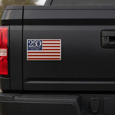 250. Jubiläum Flagge Metall-Emblem, Patriotisches Rot Blau Weiß Auto-Abzeichen, 1776-2026 Amerika 3D Metall Auto-Aufkleber-Emblem für Fahrzeug, LKW, Pickup,