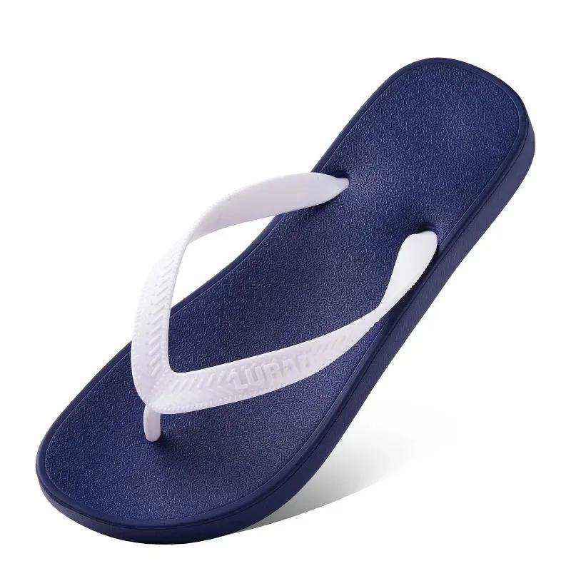 Mode Neue Sommer-Flip-Flops für Damen Rutschfeste Modische Sandalen für Outdoor-Bekleidung Flachsohlige Zehensteg-Strandschuhe Damenschuhe