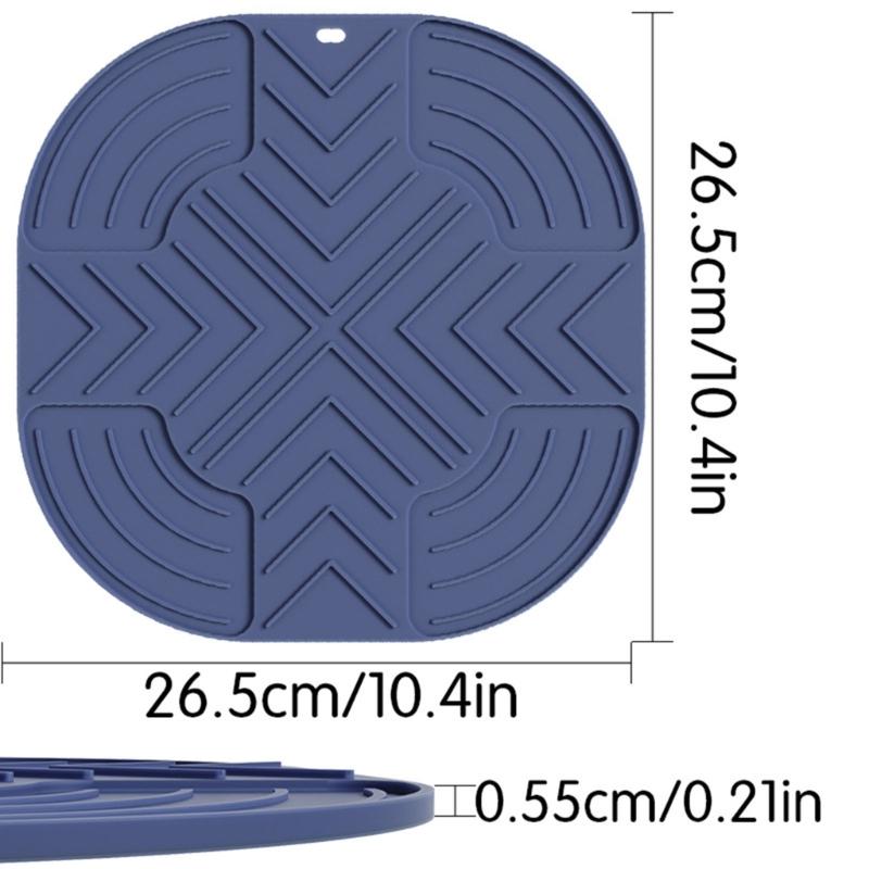 Heatproof Kitchen Mats Thicken Heatproof Mats for Air Fryers Countertop Protection Dishwasher Safe Silicone Texture
