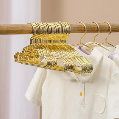 10pcs Small Gold Clothes Hanger Mini Pet Hanger Metal Wire Children's Hanger