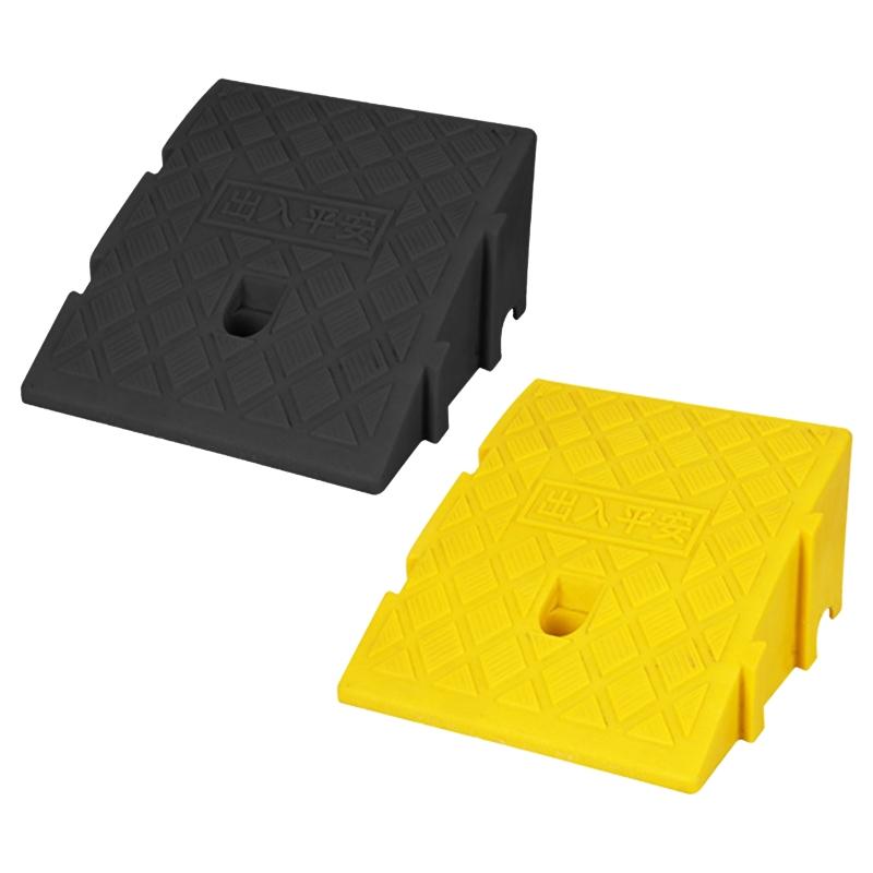 Plastic Curbs Slope Heavy Rubber Curbs Slope Automotive Car Slope for Driveway Sidewalks Step Wheelchair Strollers