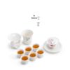 Nanshan Mr. Sujin Lianhua Ceramic Kung Fu Tea Set