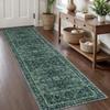 Vintage Persian Runner Rug, Non-Slip Hallway Carpet,Traditional Oriental Pattern Long Floor Mat for Entryway  Home Decor