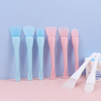 Double-Headed Silicone Mask Brush Set: Fishtail Spoon for Mixing, Applying, Digging & Removing Mud Masks